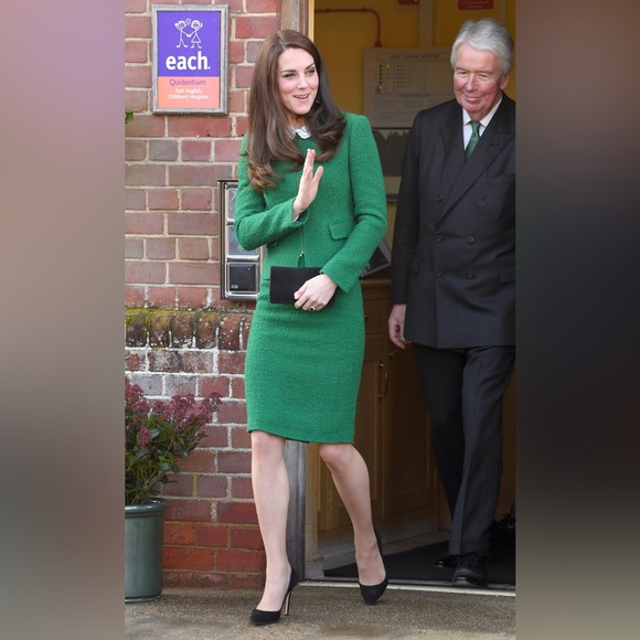 Hobbs US 4 green suit ASO Kate Middleton 2 piece royal - Picture 6 of 12